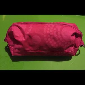 Thirty-one make-up pouch pencil bag pink circles